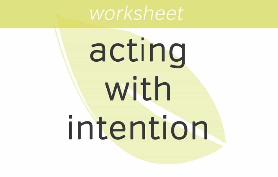 Acting with Intention