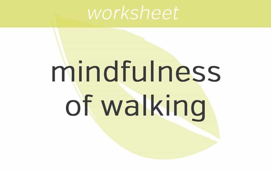 mindfulness of walking