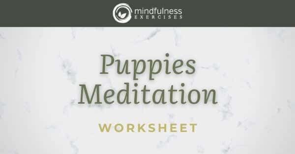 Puppies Meditation - Worksheet
