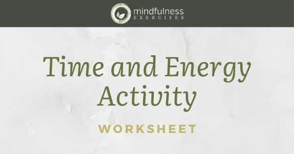 Time and Energy Activity