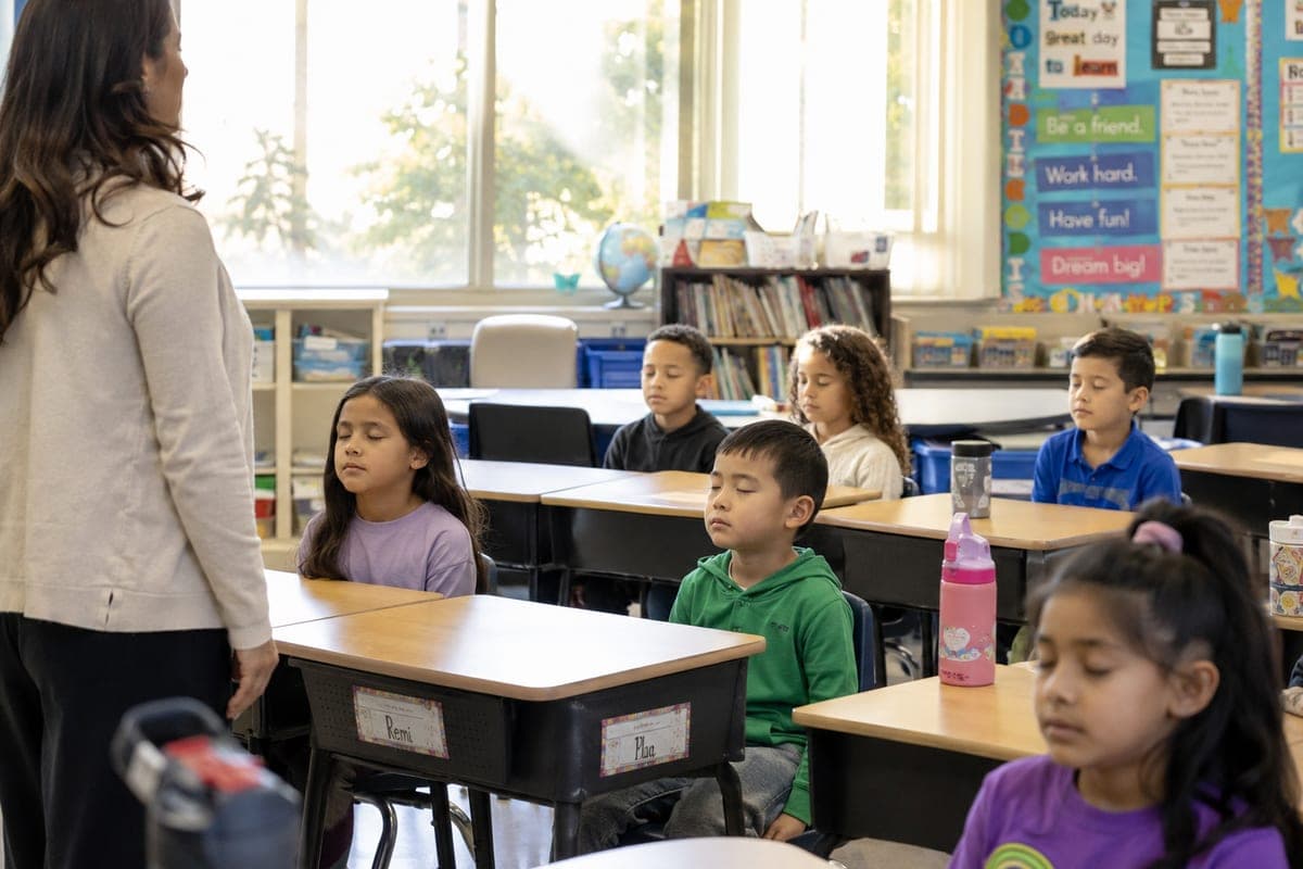 Teaching mindfulness in a classroom