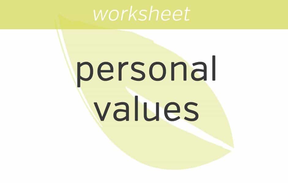 Identifying Personal Values