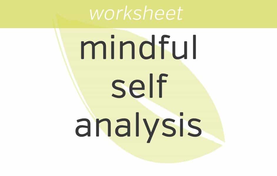 Mindful Self Analysis