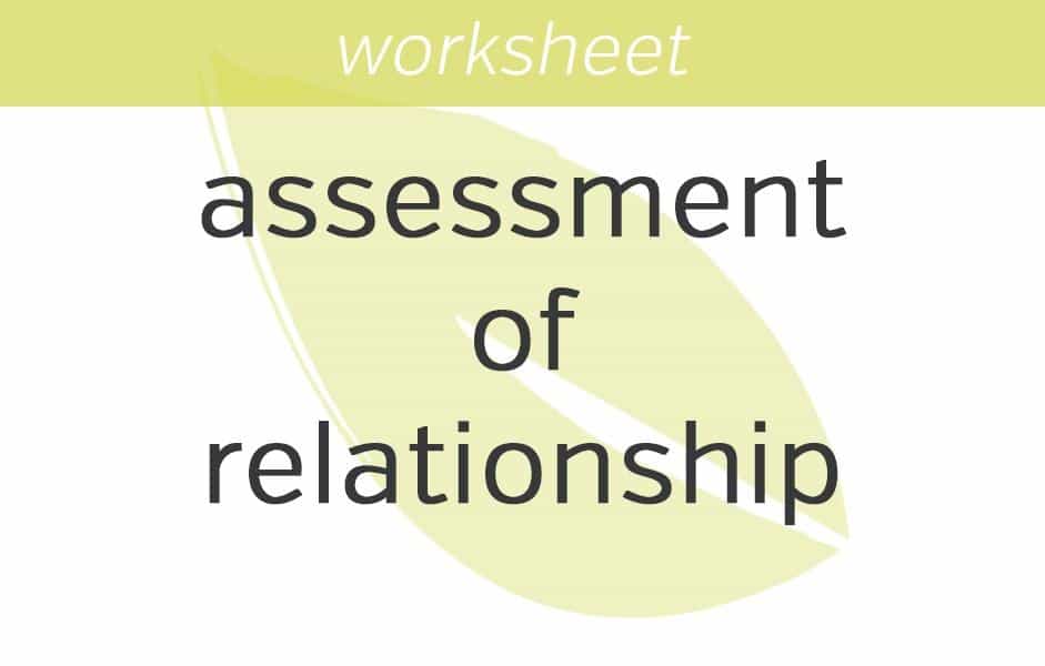 daily assessment of relationship