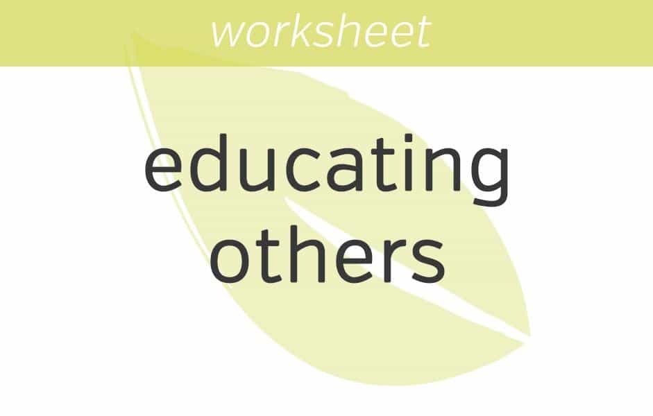 educating others effectively