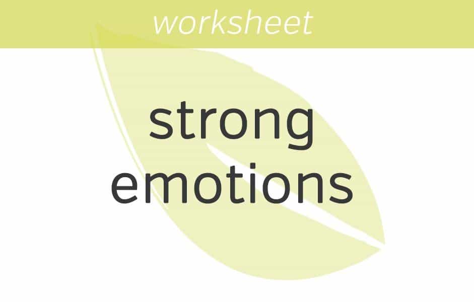 finding and expressing strong emotions