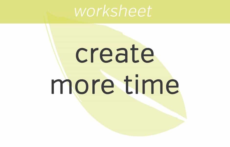 how to create more time