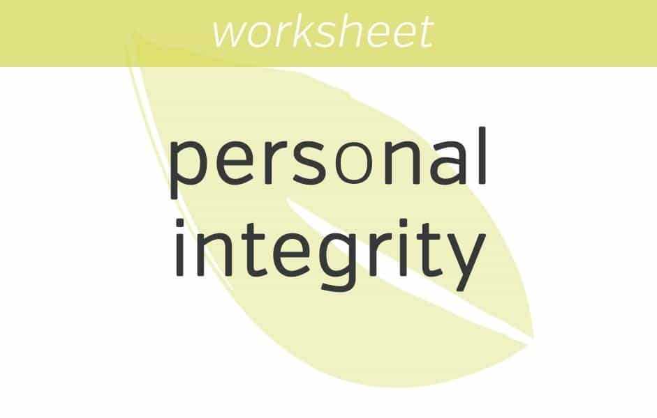 living with personal integrity