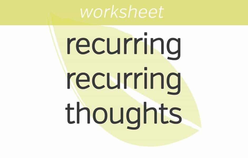recurring recurring thoughts