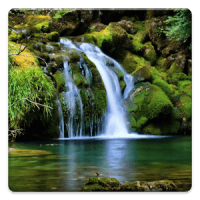 Lesson from Nature, tranquil waterfall