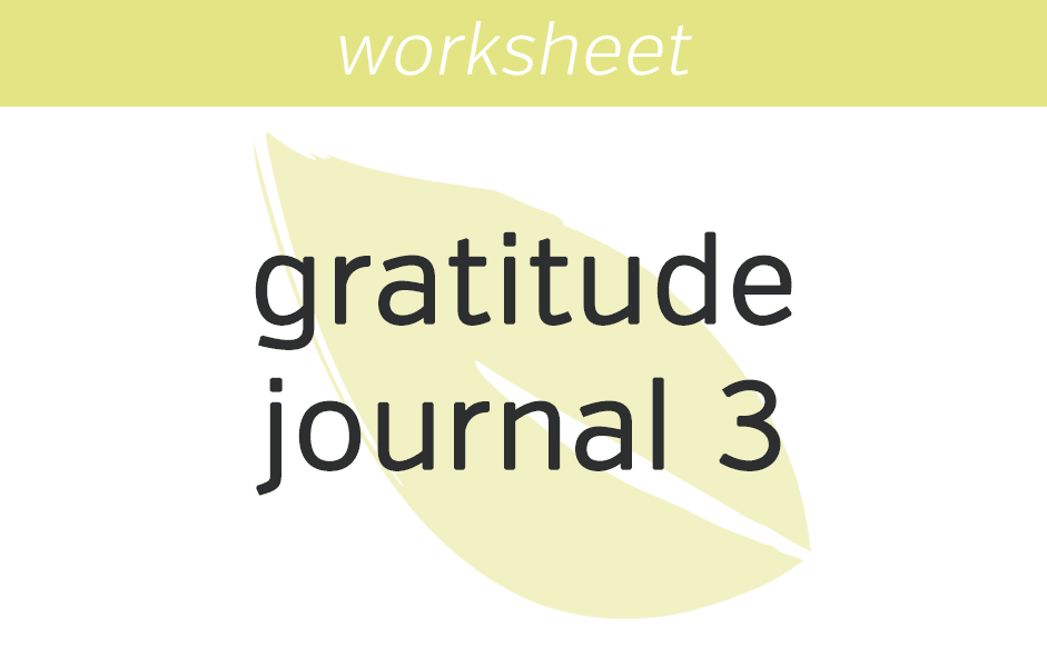 Gratitude Journal 3