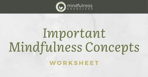 Important Mindfulness Concepts