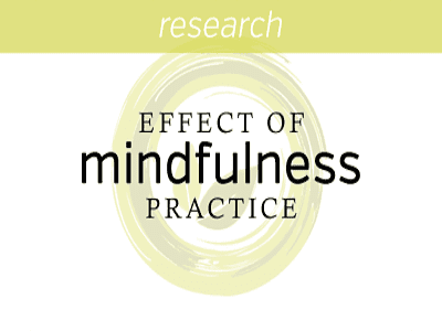 Investigating the effect of mindfulness practice