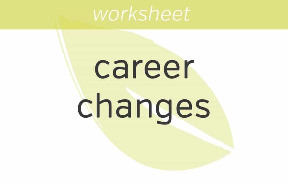 how to make important career changes
