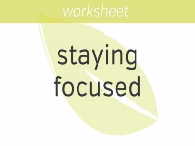 how to stay focused
