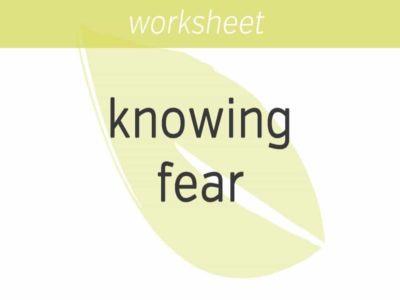 knowing fear
