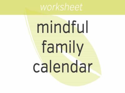 mindful family calendar
