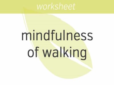 mindfulness of walking