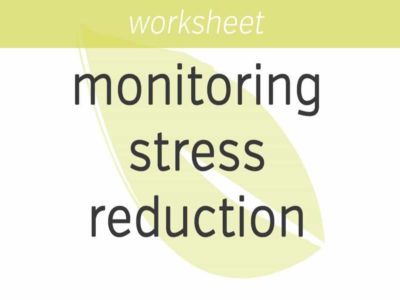 monitoring stress reduction
