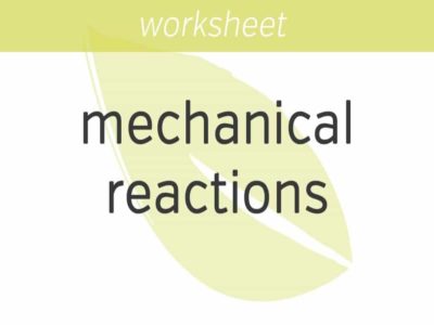 sizing up your mechanical reactions