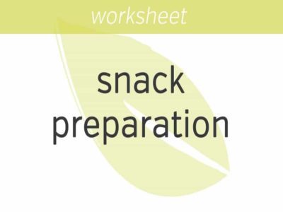 snack preparation exercise
