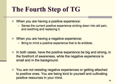 The Fourth Step of TG