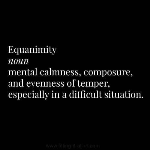 Definition of Equanimity