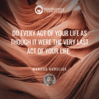 Do Every Act Marcus Aurelius Inspirational Mindfulness Quotes