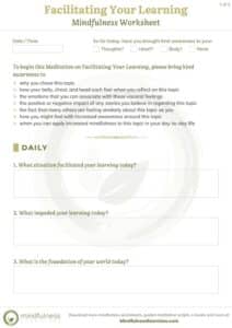 mindfulness worksheets, 300 Mindfulness Worksheets