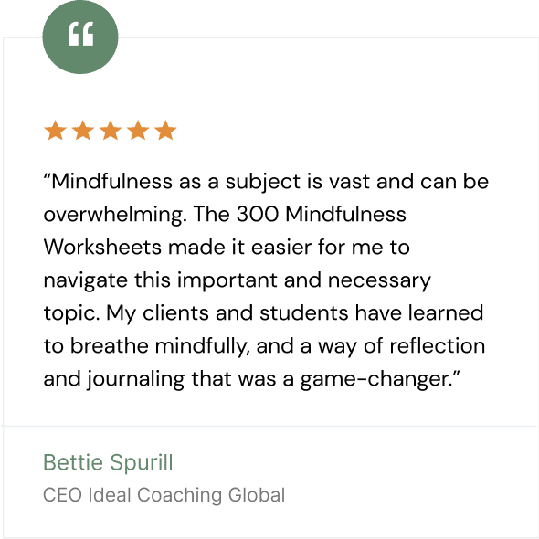 Enhance Mindfulness: 300 Worksheets - Mindfulness Exercises
