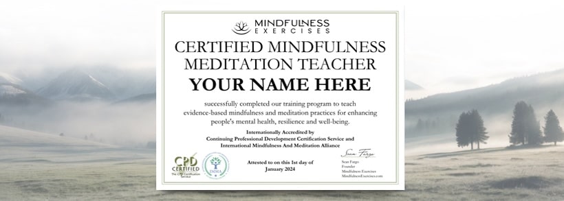 Internationally-Accredited Mindfulness Meditation Teacher Certification