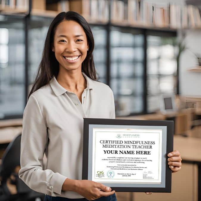 Instructor Holding a Certificate