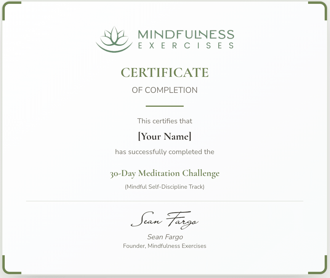 30 Day Meditation Challenge mindfulness exercises, Mindfulness Exercises – Free Meditations for Mindfulness Exercises and Guided Meditations