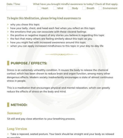 , Brandable Mindfulness Meditation Curriculum