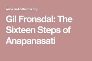Gil Fronsdal Guided Anapanasati Meditations