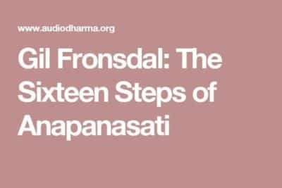 Gil Fronsdal Guided Anapanasati Meditations
